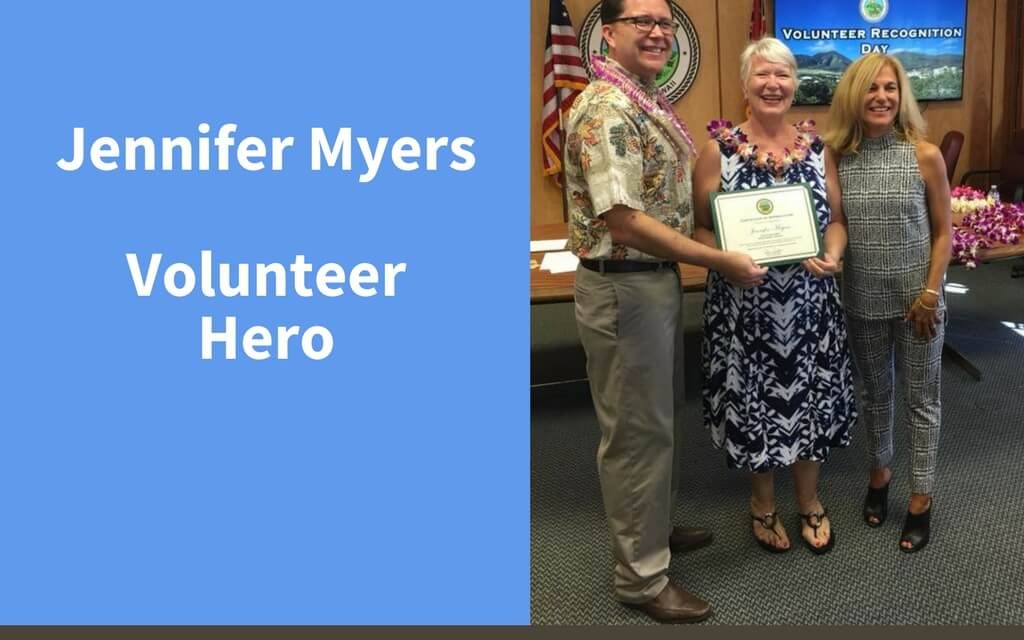 Jennifer Myers, Volunteer Hero