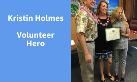 Kristin Holmes, Volunteer Hero