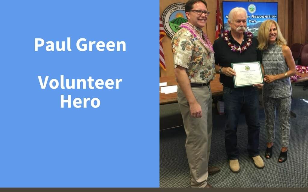 Paul Green, Volunteer Hero