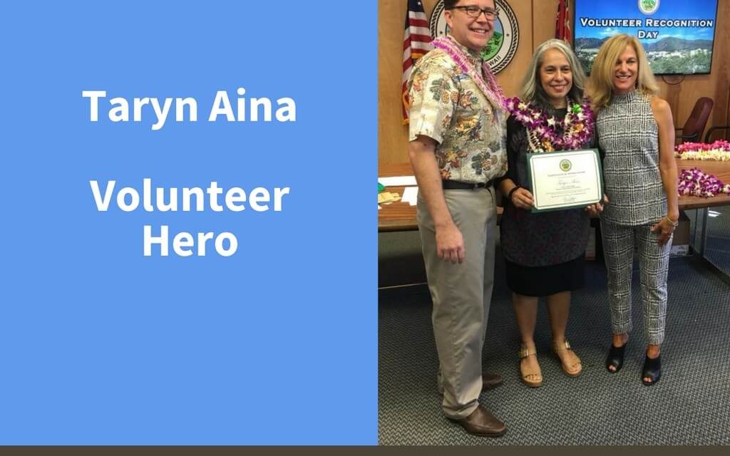 Taryn Aina, Volunteer Hero