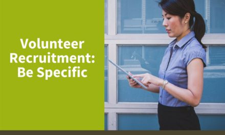 Volunteer Recruitment: Be Specific