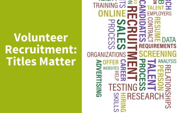 Volunteer Recruitment: Titles Matter