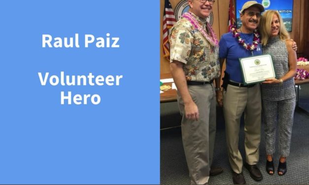 Raul Paiz, Volunteer Hero