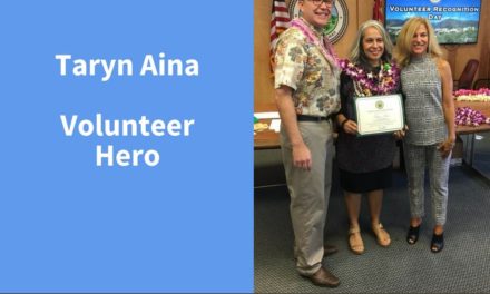 Taryn Aina, Volunteer Hero