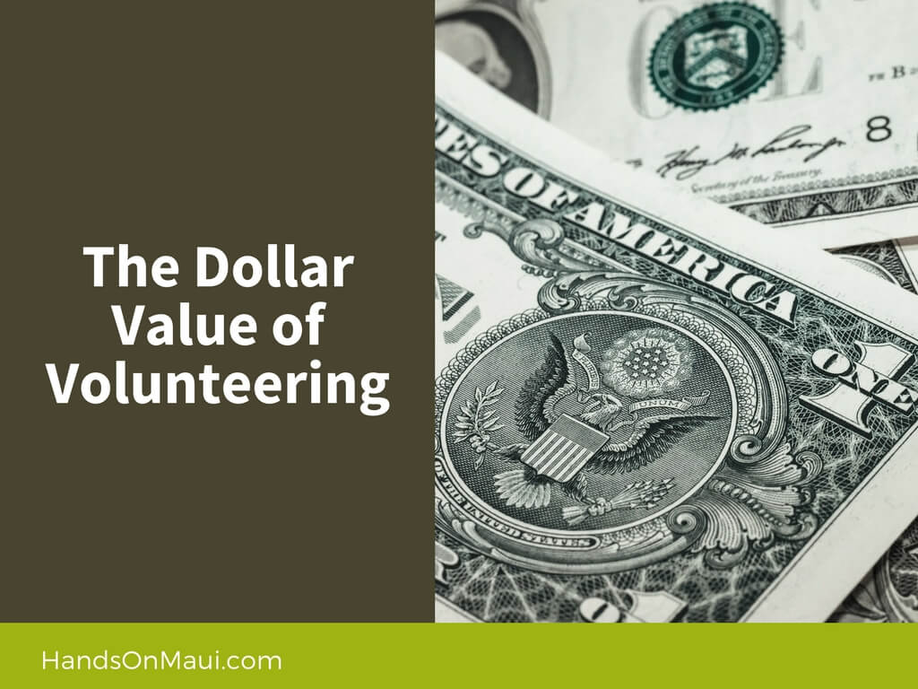 The Dollar Value of Volunteering HandsOn Maui